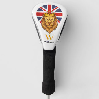 BRITISH Royal Lion Monogram Golf Head Cover