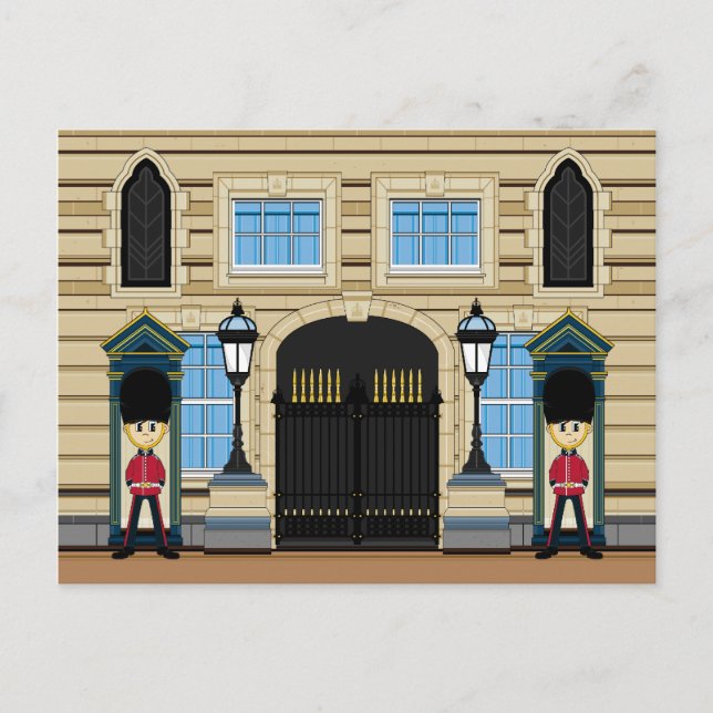 British Royal Palace Guards Postcard (Front)