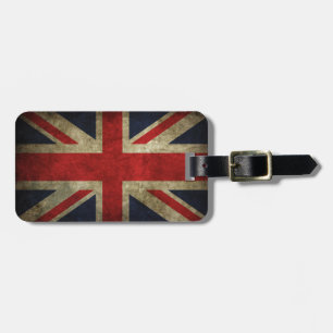 British Royal Union Jack Antique Flag Luggage Tag