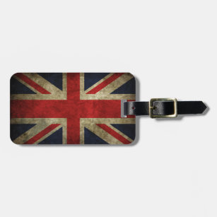 British Royal Union Jack Antique Flag Luggage Tag