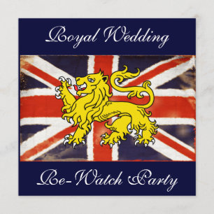 British Royal Wedding Re-Watch Party Invitation
