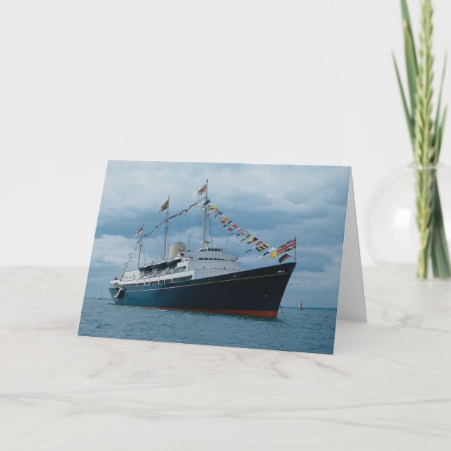 British royal yacht "Britannia" Card (Front)
