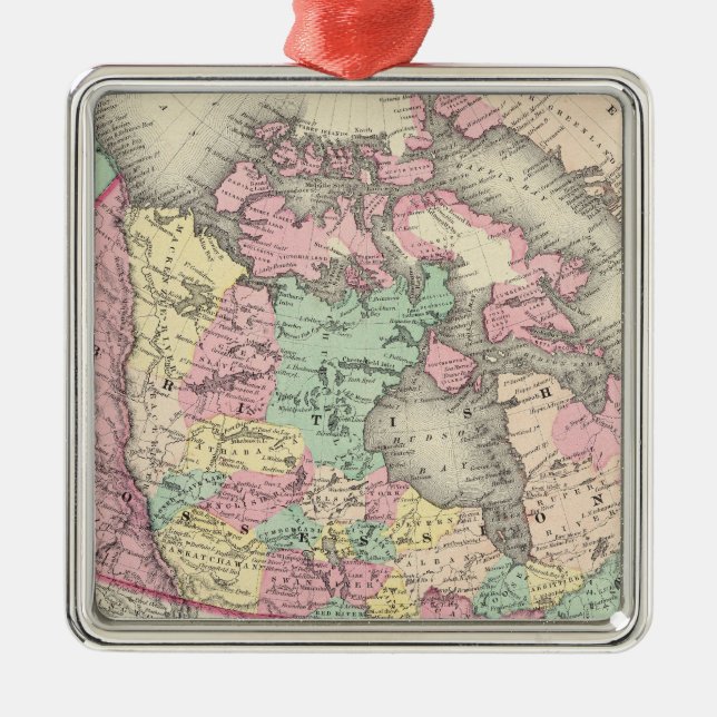 British, Russian & Danish Possessions Metal Tree Decoration (Front)