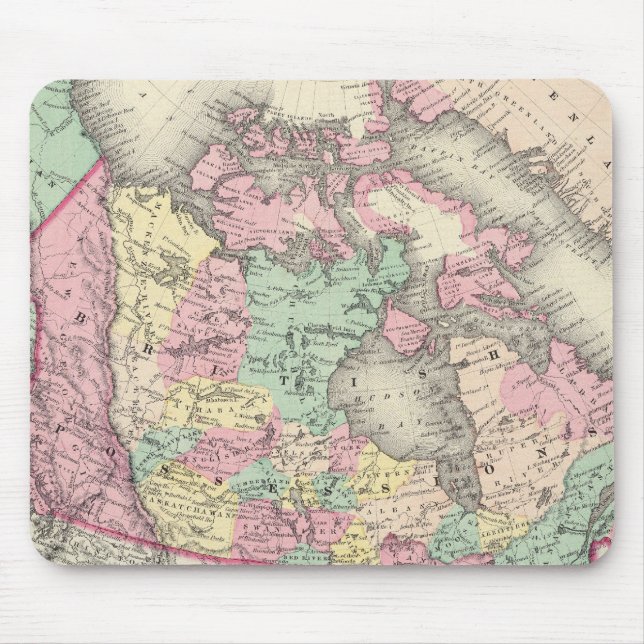 British, Russian & Danish Possessions Mouse Mat (Front)