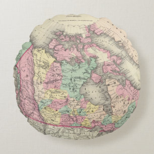 British, Russian & Danish Possessions Round Cushion