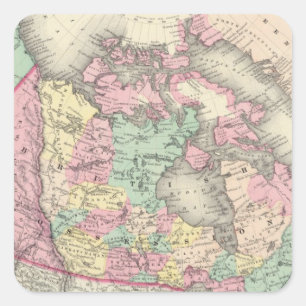 British, Russian & Danish Possessions Square Sticker