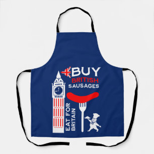 British Sausage And Mash Kitchen Apron