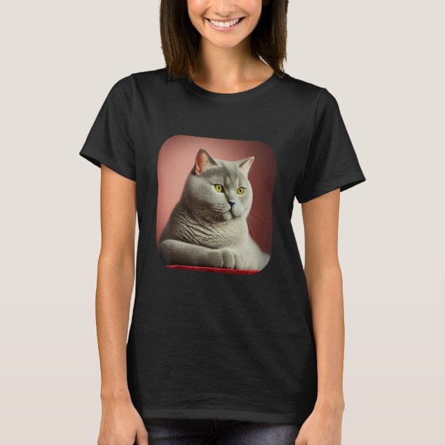 British Shorthair Cat 5 T-Shirt (Front)