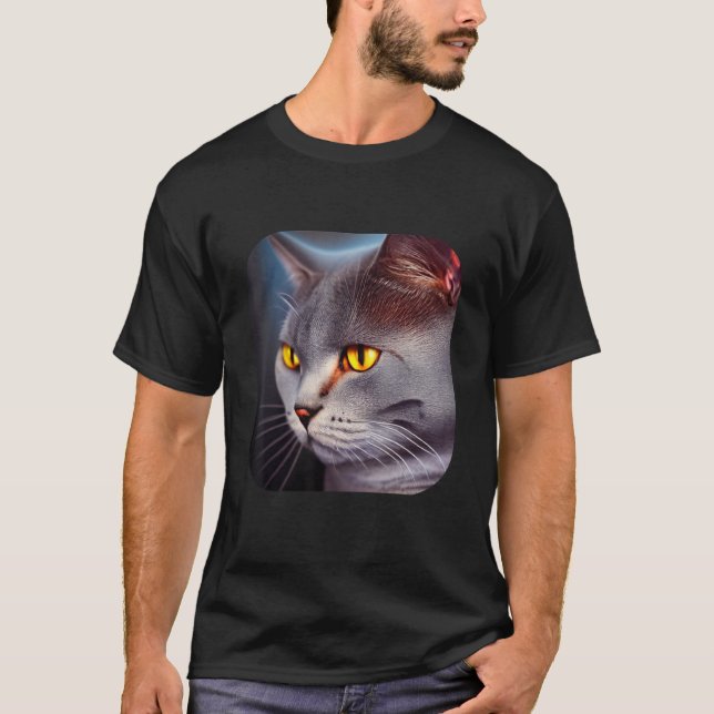 British Shorthair Cat 7 T-Shirt (Front)