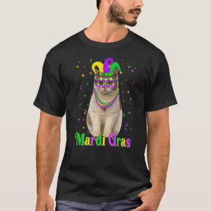 British Shorthair Cat Animals Mardi Gras Carnivals T-Shirt