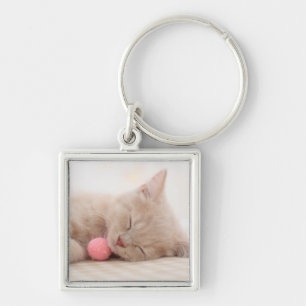 British Shorthair Cat Key Ring