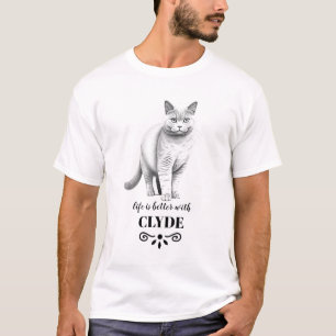British Shorthair Cat Life is better personalised T-Shirt