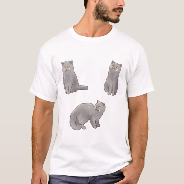British shorthair cat Magic T-Shirt (Front)