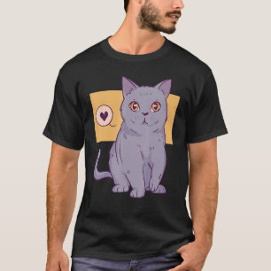 British Shorthair Cat Owner Animal Cute T-Shirt