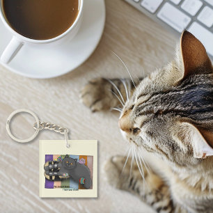 British Shorthair Cat Sandals Beach Ready Funny Key Ring