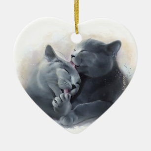 British Shorthair Ceramic Tree Decoration