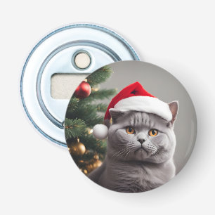 British Shorthair Christmas Bottle Opener