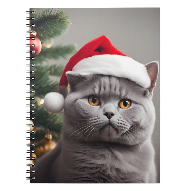British Shorthair Christmas Notebook (Front)