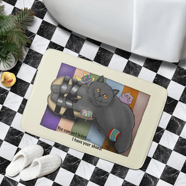 British Shorthair Sandals Beach Ready Funny  Bath Mat (Creator Uploaded)