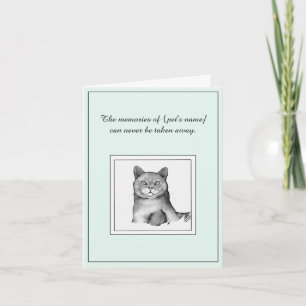 British Shorthair Sympathy Cat Card