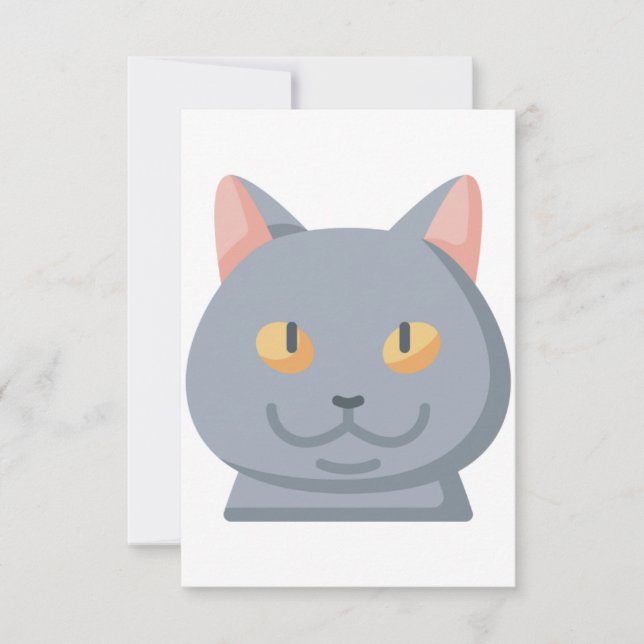 British shorthair thank you card (Front)