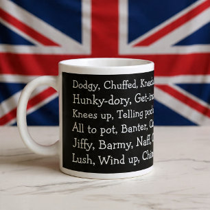 British Slang Large Coffee Mug