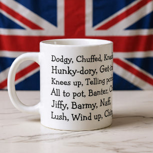 British Slang Large Coffee Mug