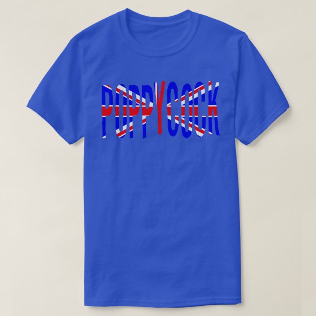 British Slang Poppycock T-Shirt (Design Front)