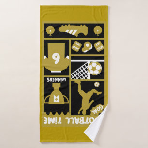 British Soccer Football   Bath Towel