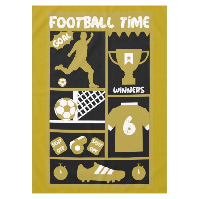 British Soccer Football      Tablecloth (Front)