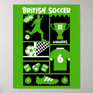 British Soccer  Serving Poster