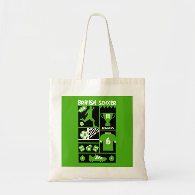 British Soccer  Tote Bag (Front)