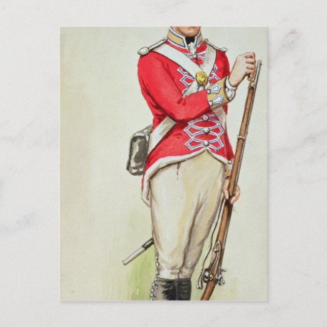 British soldier in Napoleonic times Postcard (Front)