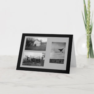 British Soldiers with War Kite and Parachute 1914 Card