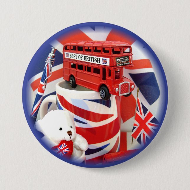 British Souvenirs ~ Button (Front)