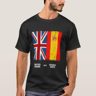 British Spain Flag Outfit Idea For Kids & Spanish  T-Shirt
