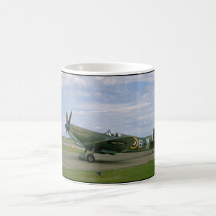 British Spitfire, Camouflage, Taxiing_WWII Planes Coffee Mug