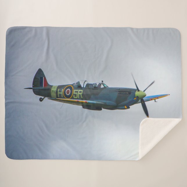 BRITISH SPITFIRE SHERPA BLANKET (Front (Horizontal))