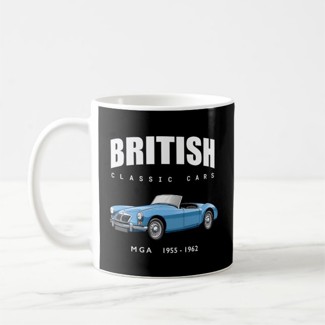British Sports Car Mg Mga Coffee Mug (Left)