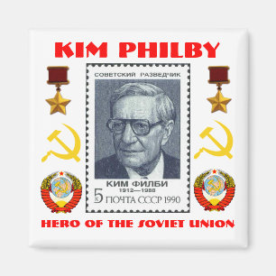 British Spy Kim Philby, Hero of the Soviet Union Magnet