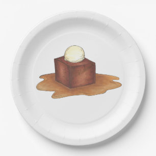 British Sticky Toffee Pudding Dessert Foodie Plate