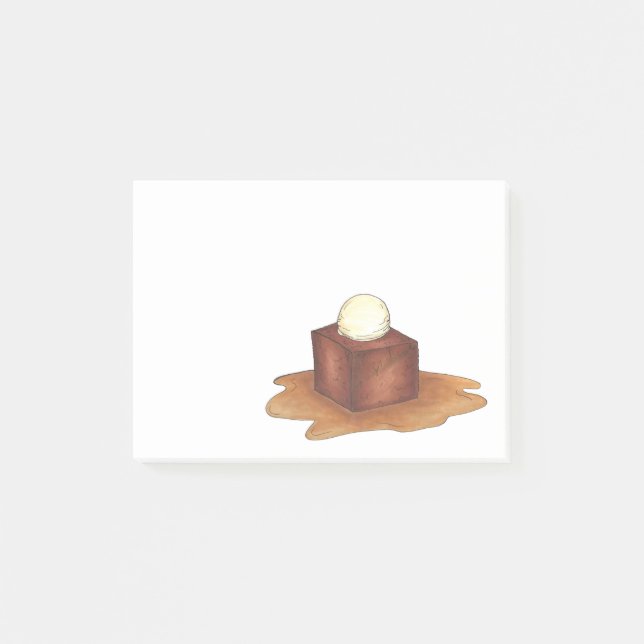 British Sticky Toffee Pudding Dessert Post-Its Post-it Notes (Front)