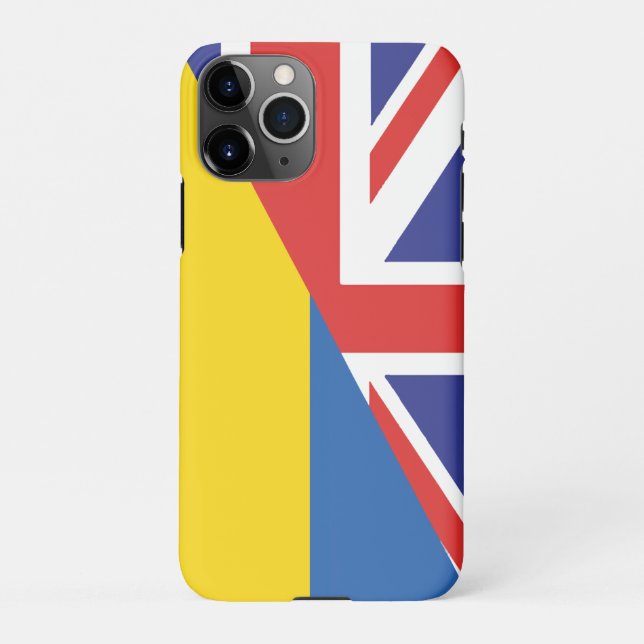 British support towards Ukraine Sherpa Blanket iPhone Case (Back)