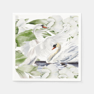 British Swan floral SET OF 50 Napkin