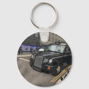 British taxi keychain
