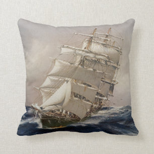 British Tea Clipper Thermopylae Cushion