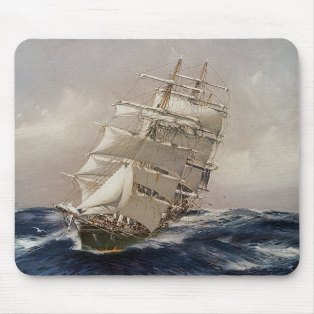 British Tea Clipper Thermopylae Mouse Mat (Front)