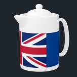 British Teapot, the Union Jack Flag<br><div class="desc">Enjoy your hot tea in this colourful teapot illustrated with the flag of Great Britain. You can fill this pot with authentic British style teas such as English Breakfast tea or Earl Grey tea. BUT I also allow you (do NOT tell King Charles) that you can fill this with delicious...</div>