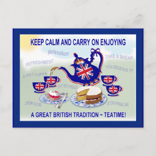 British Teatime ~ Postcard
