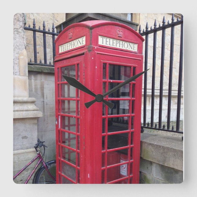 British Telephone Booth Clock (Front)
